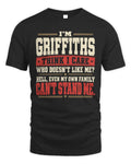 GRIFFITHS-KTL06-H009 I’m [NAME] – Think I Care? Personalized Funny T-Shirt