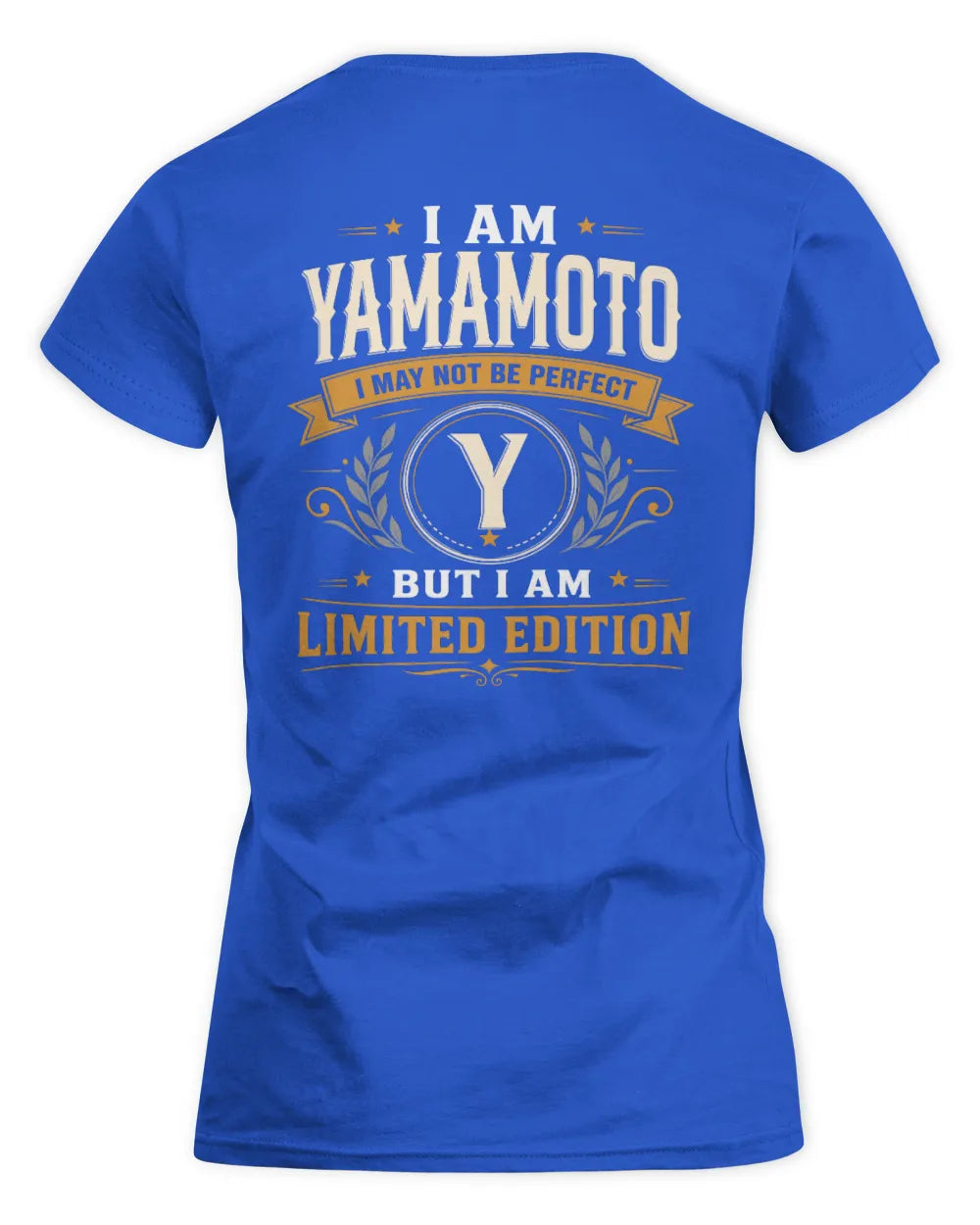 YAMAMOTO KT88-V9 - Personalized “I Am NAME I May Not Be Perfect, But I Am Limited Edition” - Women's Standard T-Shirt - Royal
