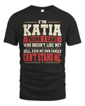 KATIA-KTL06-H009 I’m [NAME] – Think I Care? Personalized Funny T-Shirt