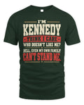 KENNEDY-KTL06-H009 I’m [NAME] – Think I Care? Personalized Funny T-Shirt