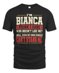 BIANCA-KTL06-H009 I’m [NAME] – Think I Care? Personalized Funny T-Shirt