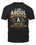 ABDUL KT88-V9 - Personalized “I Am NAME I May Not Be Perfect, But I Am Limited Edition”