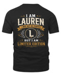 LAUREN KT88-V9 - Personalized “I Am NAME I May Not Be Perfect, But I Am Limited Edition”