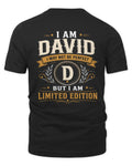 DAVID KT88-V9 - Personalized “I Am NAME I May Not Be Perfect, But I Am Limited Edition”