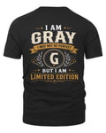 GRAY KT88-V9 - Personalized “I Am NAME I May Not Be Perfect, But I Am Limited Edition”
