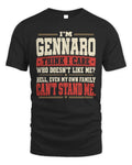 GENNARO-KTL06-H009 I’m [NAME] – Think I Care? Personalized Funny T-Shirt