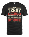 TERRY-KTL06-H009 I’m [NAME] – Think I Care? Personalized Funny T-Shirt