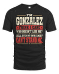 GONZALEZ-KTL06-H009 I’m [NAME] – Think I Care? Personalized Funny T-Shirt