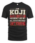 KOJI-KTL06-H009 I’m [NAME] – Think I Care? Personalized Funny T-Shirt