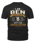 BEN KT88-V9 - Personalized “I Am NAME I May Not Be Perfect, But I Am Limited Edition”