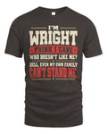 WRIGHT-KTL06-H009 I’m [NAME] – Think I Care? Personalized Funny T-Shirt