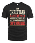 CHRISTIAN-KTL06-H009 I’m [NAME] – Think I Care? Personalized Funny T-Shirt