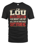 LOU-KTL06-H009 I’m [NAME] – Think I Care? Personalized Funny T-Shirt