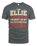 ELLIE-KTL06-H009 I’m [NAME] – Think I Care? Personalized Funny T-Shirt