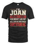 JOAN-KTL06-H009 I’m [NAME] – Think I Care? Personalized Funny T-Shirt