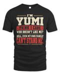 YUMI-KTL06-H009 I’m [NAME] – Think I Care? Personalized Funny T-Shirt