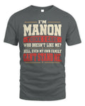 MANON-KTL06-H009 I’m [NAME] – Think I Care? Personalized Funny T-Shirt
