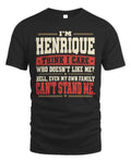 HENRIQUE-KTL06-H009 I’m [NAME] – Think I Care? Personalized Funny T-Shirt