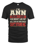 ANN-KTL06-H009 I’m [NAME] – Think I Care? Personalized Funny T-Shirt
