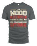 WOOD-KTL06-H009 I’m [NAME] – Think I Care? Personalized Funny T-Shirt