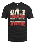 NATALIA-KTL06-H009 I’m [NAME] – Think I Care? Personalized Funny T-Shirt