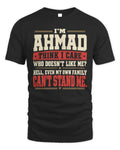 AHMAD-KTL06-H009 I’m [NAME] – Think I Care? Personalized Funny T-Shirt