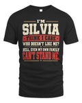SILVIA-KTL06-H009 I’m [NAME] – Think I Care? Personalized Funny T-Shirt