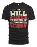 WILL-KTL06-H009 I’m [NAME] – Think I Care? Personalized Funny T-Shirt
