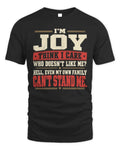 JOY-KTL06-H009 I’m [NAME] – Think I Care? Personalized Funny T-Shirt