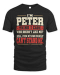PETER-KTL06-H009 I’m [NAME] – Think I Care? Personalized Funny T-Shirt