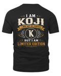 KOJI KT88-V9 - Personalized “I Am NAME I May Not Be Perfect, But I Am Limited Edition”