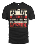 CAROLINE-KTL06-H009 I’m [NAME] – Think I Care? Personalized Funny T-Shirt