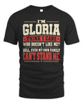 GLORIA-KTL06-H009 I’m [NAME] – Think I Care? Personalized Funny T-Shirt