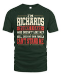 RICHARDS-KTL06-H009 I’m [NAME] – Think I Care? Personalized Funny T-Shirt