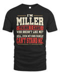 MILLER-KTL06-H009 I’m [NAME] – Think I Care? Personalized Funny T-Shirt