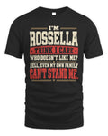 ROSSELLA-KTL06-H009 I’m [NAME] – Think I Care? Personalized Funny T-Shirt