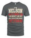 NELSON-KTL06-H009 I’m [NAME] – Think I Care? Personalized Funny T-Shirt