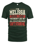 MELISSA-KTL06-H009 I’m [NAME] – Think I Care? Personalized Funny T-Shirt