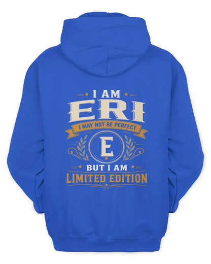 ERI KT88-V9 - Personalized “I Am NAME I May Not Be Perfect, But I Am Limited Edition” - Unisex Hoodie - Royal