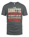 ANNETTE-KTL06-H009 I’m [NAME] – Think I Care? Personalized Funny T-Shirt