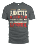 ANNETTE-KTL06-H009 I’m [NAME] – Think I Care? Personalized Funny T-Shirt