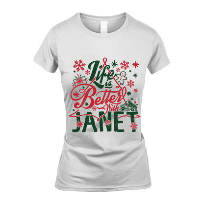 JANET MRC-TT36 Personalized Funny Quote Apparel