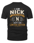 NICK KT88-V9 - Personalized “I Am NAME I May Not Be Perfect, But I Am Limited Edition”