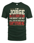 JORGE-KTL06-H009 I’m [NAME] – Think I Care? Personalized Funny T-Shirt