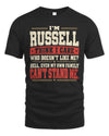RUSSELL-KTL06-H009 I’m [NAME] – Think I Care? Personalized Funny T-Shirt