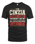 CINZIA-KTL06-H009 I’m [NAME] – Think I Care? Personalized Funny T-Shirt