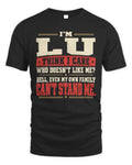 LU-KTL06-H009 I’m [NAME] – Think I Care? Personalized Funny T-Shirt