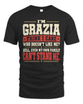 GRAZIA-KTL06-H009 I’m [NAME] – Think I Care? Personalized Funny T-Shirt