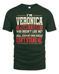 VERONICA-KTL06-H009 I’m [NAME] – Think I Care? Personalized Funny T-Shirt