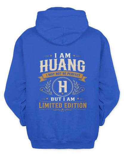 HUANG KT88-V9 - Personalized “I Am NAME I May Not Be Perfect, But I Am Limited Edition” - Unisex Hoodie - Royal